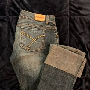 Blue Asphault Capri Pants